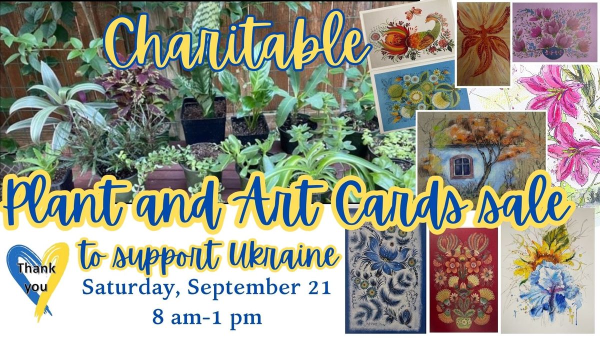 Plant and Art Cards sale to support Ukraine