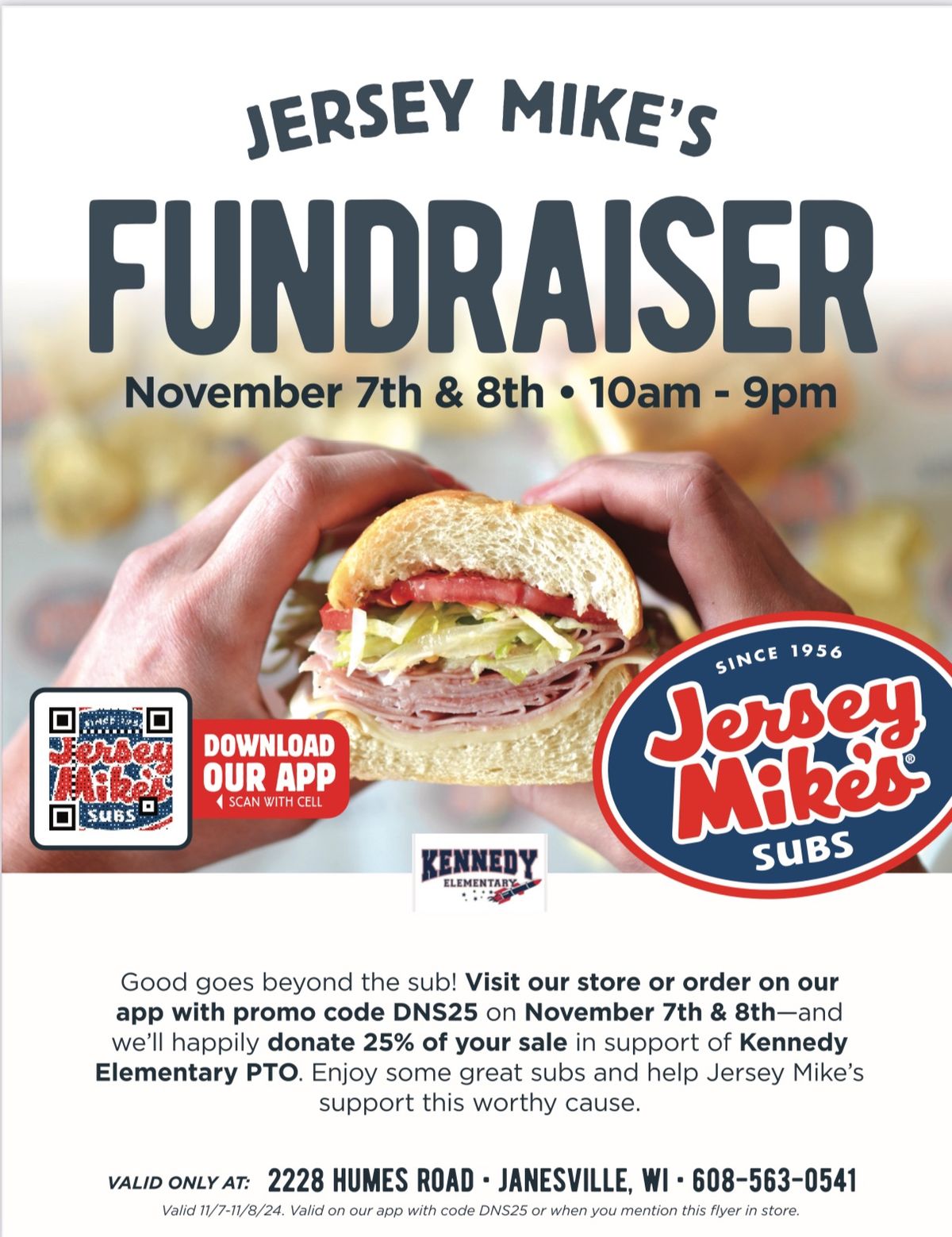 Jersey Mike\u2019s Fundraiser 