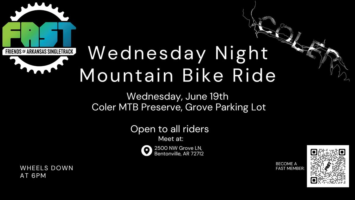 FAST Wed Night MTB Group Ride at Coler 