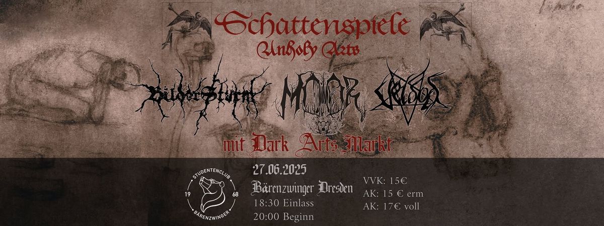 Schattenspiele - Unholy Arts (Black Metal mit Kunstmarkt)