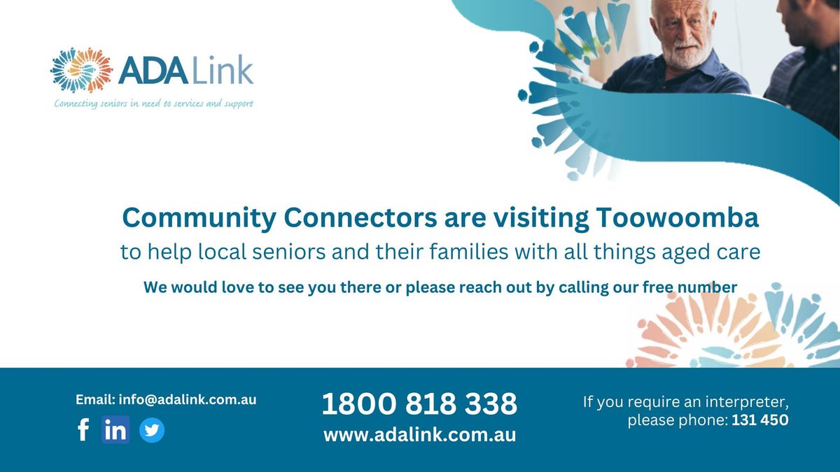 Community Connectors are visiting Toowoomba 