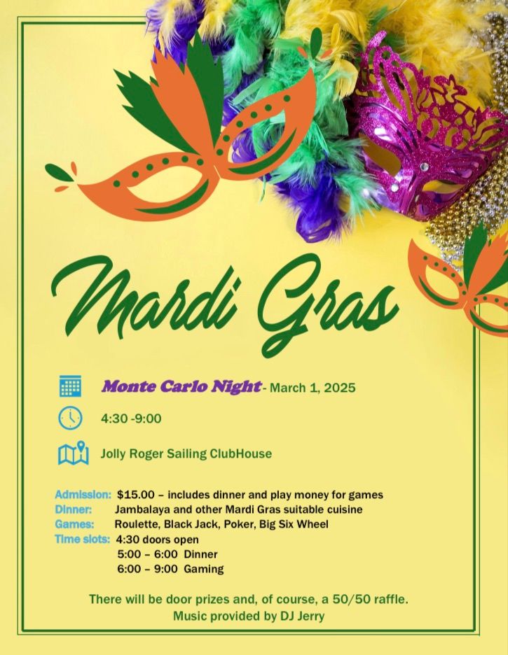 JRSC Mardi Gras- Monte Carlo Night