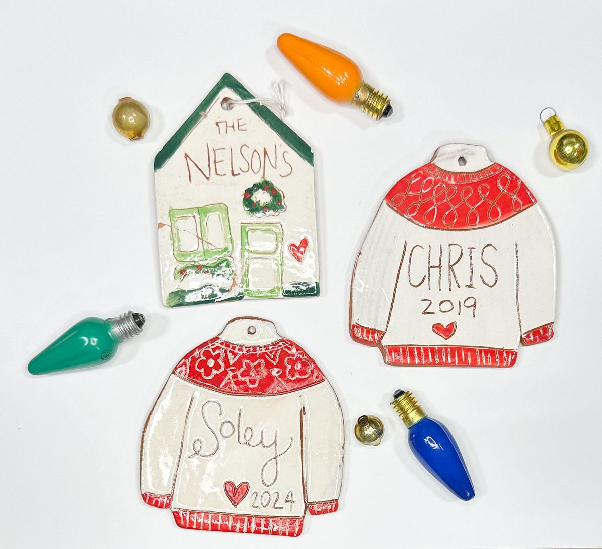 Custom Sundays:  Customized Sweater and House Ornaments with Jenny Sue