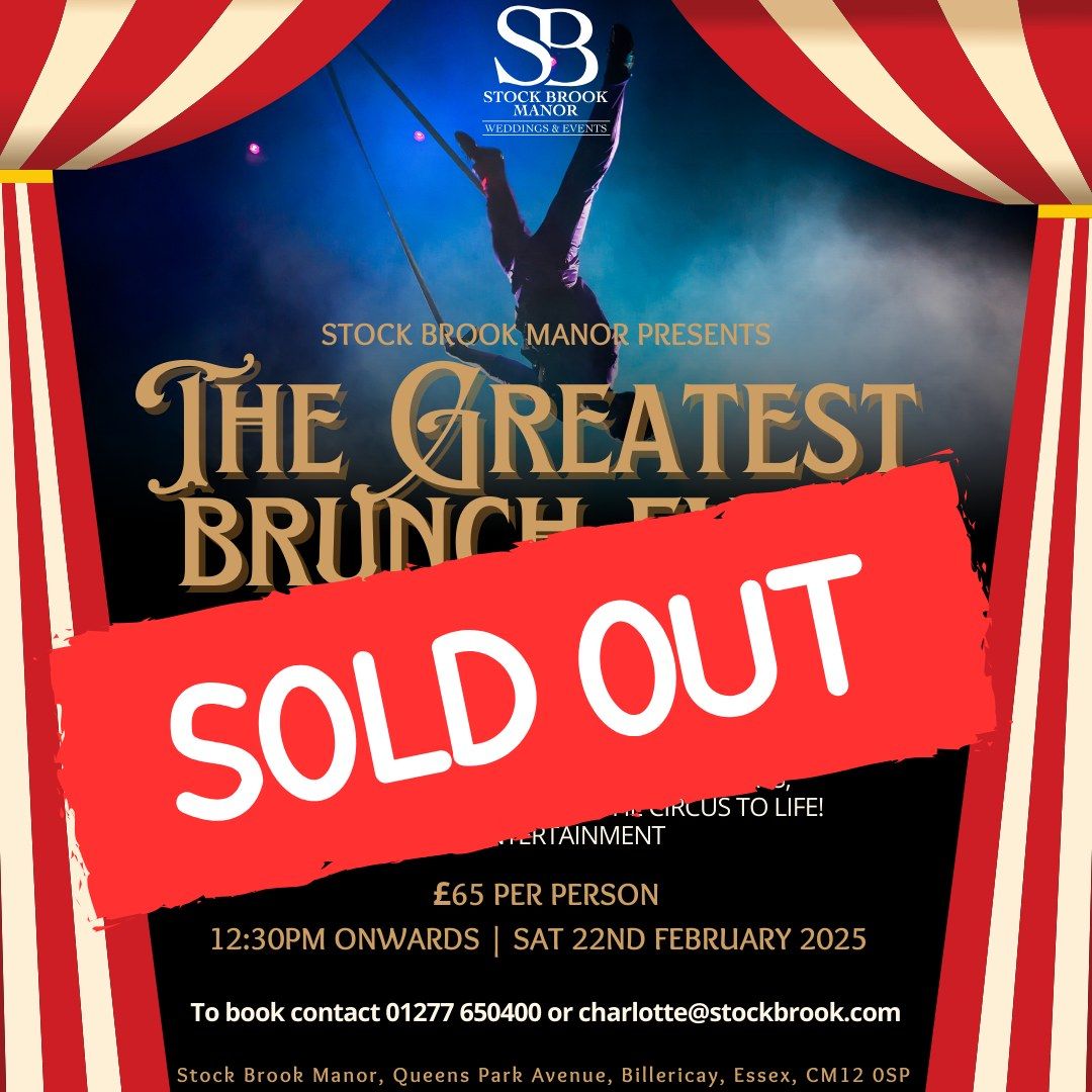 SOLD OUT - The Greatest Showman Brunch!