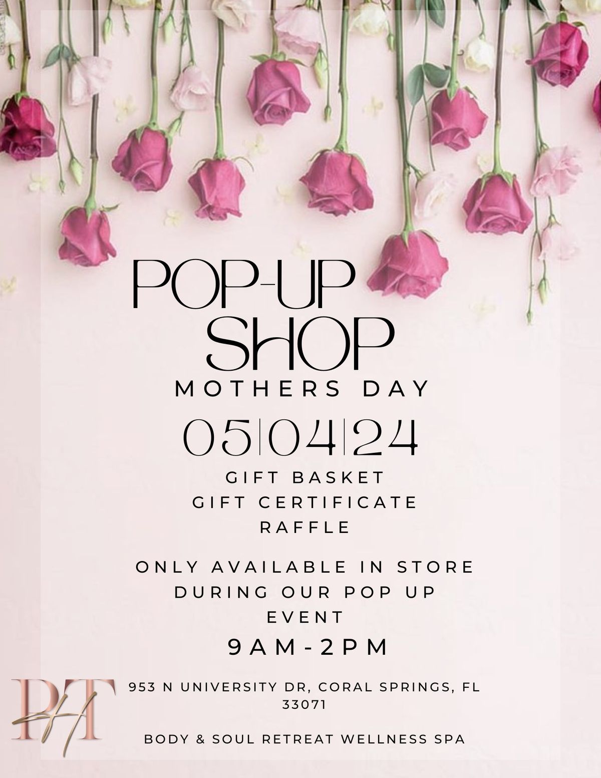 Mothers Day Pop Up Shop 