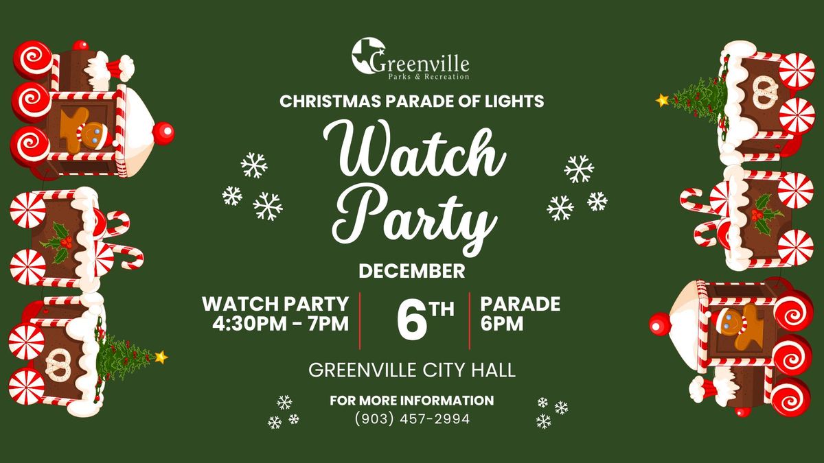 Greenville, Tx | Christmas Parade Watch Party