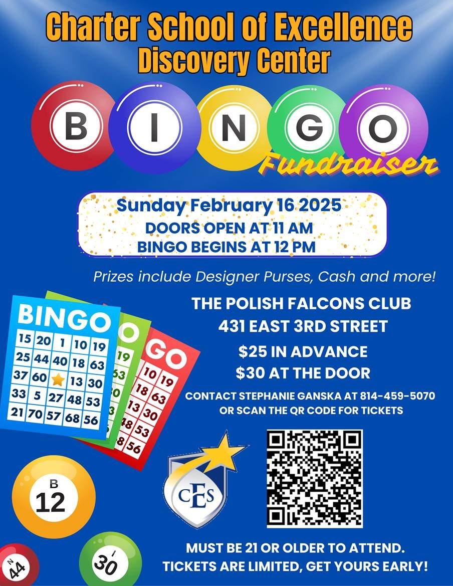 CSE Discovery Center Bingo Fundraiser