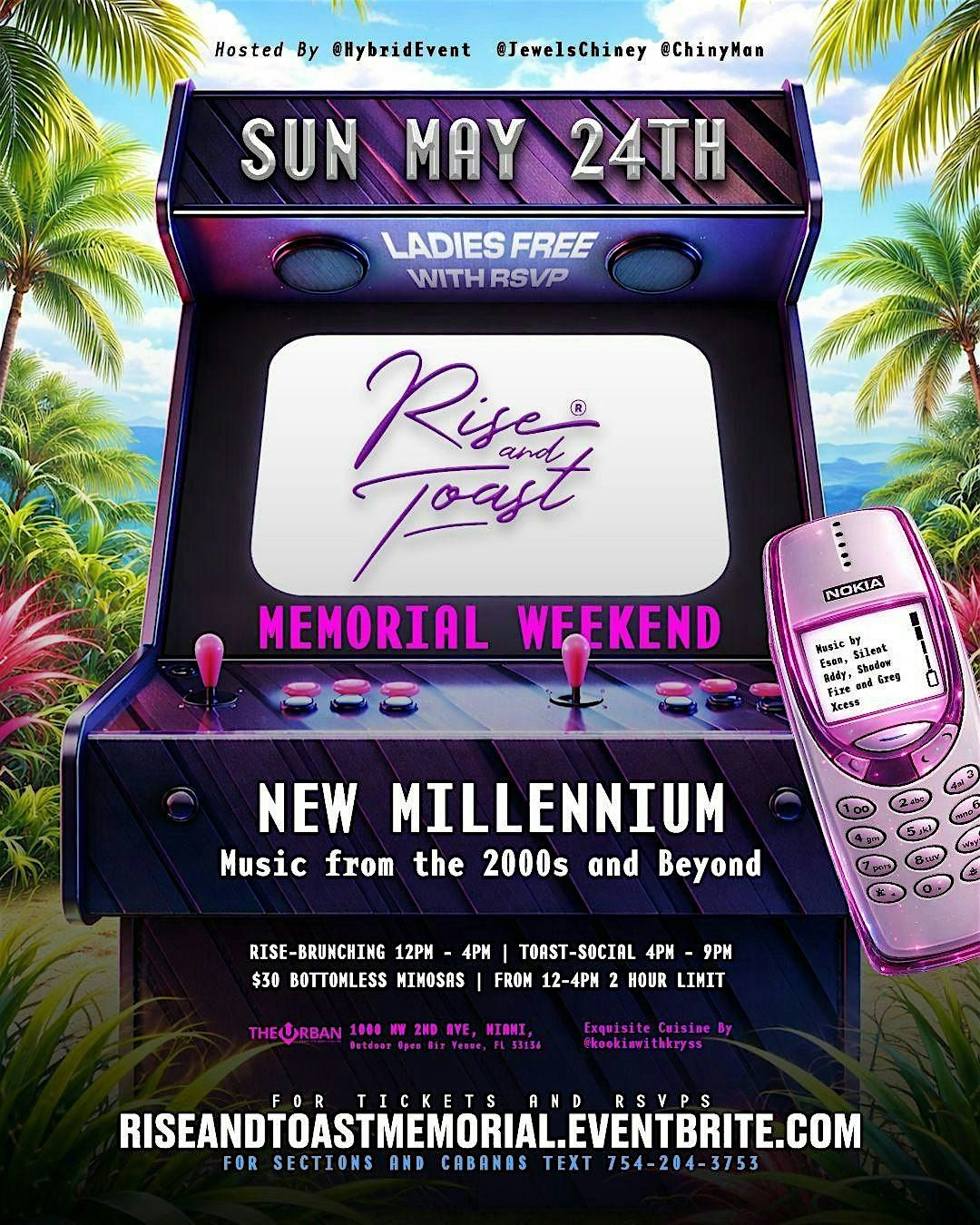 MEMORIAL WKND| RISE AND TOAST 2000's BRUNCH PARTY AT THE URBAN MIAMI