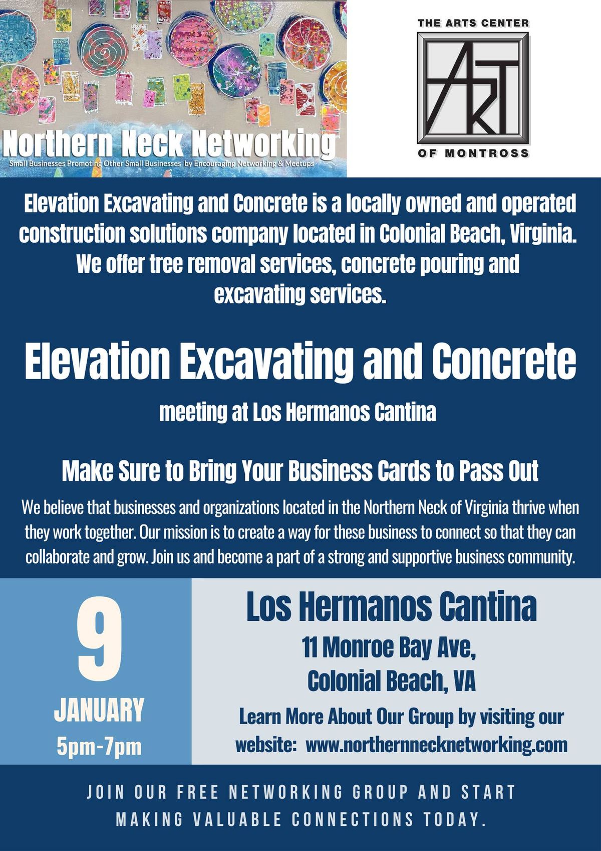 Northern Neck Networking Meetup hosted by Elevation Excavating & Concrete