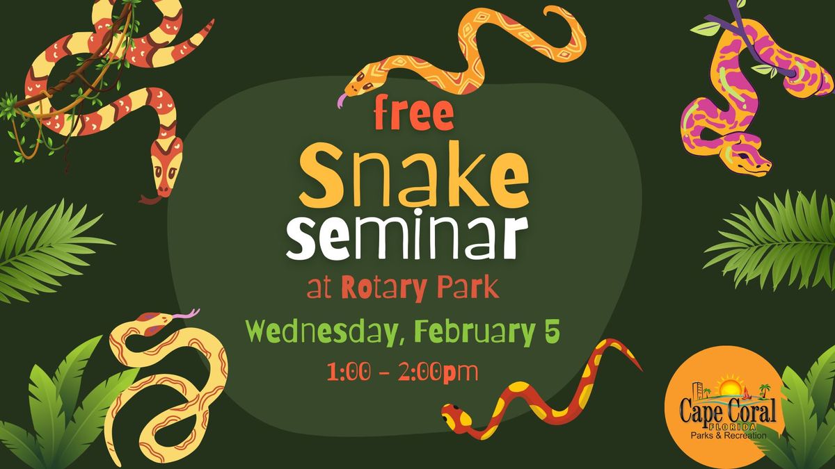 Free Florida Snakes Seminar 