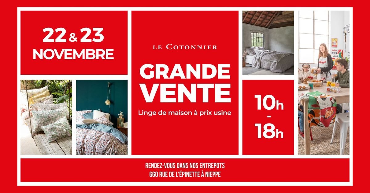 GRANDE VENTE D'USINE - Destockage de linge de maison 