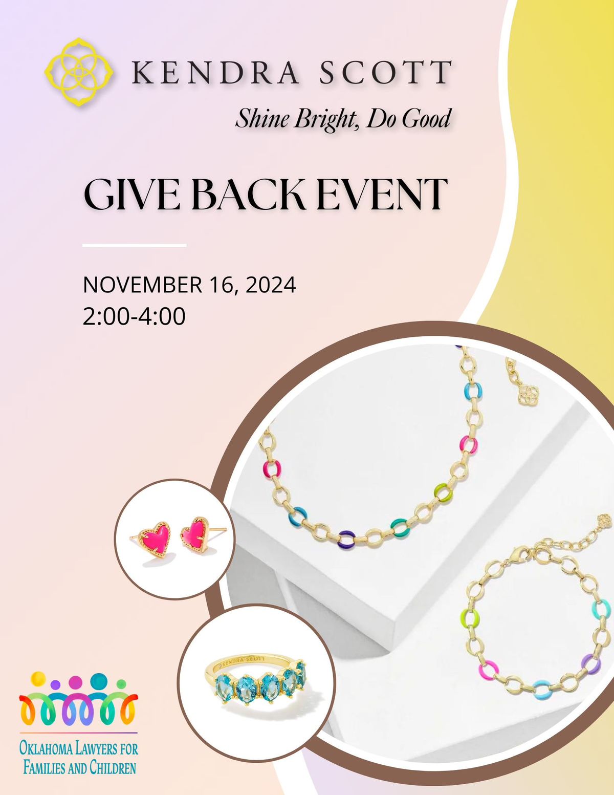 Oklahoma Lawyers for Children X Kendra Scott Giveback