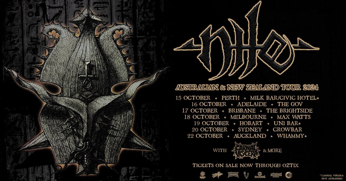 NILE (USA)  Live  Sydney @ Crowbar