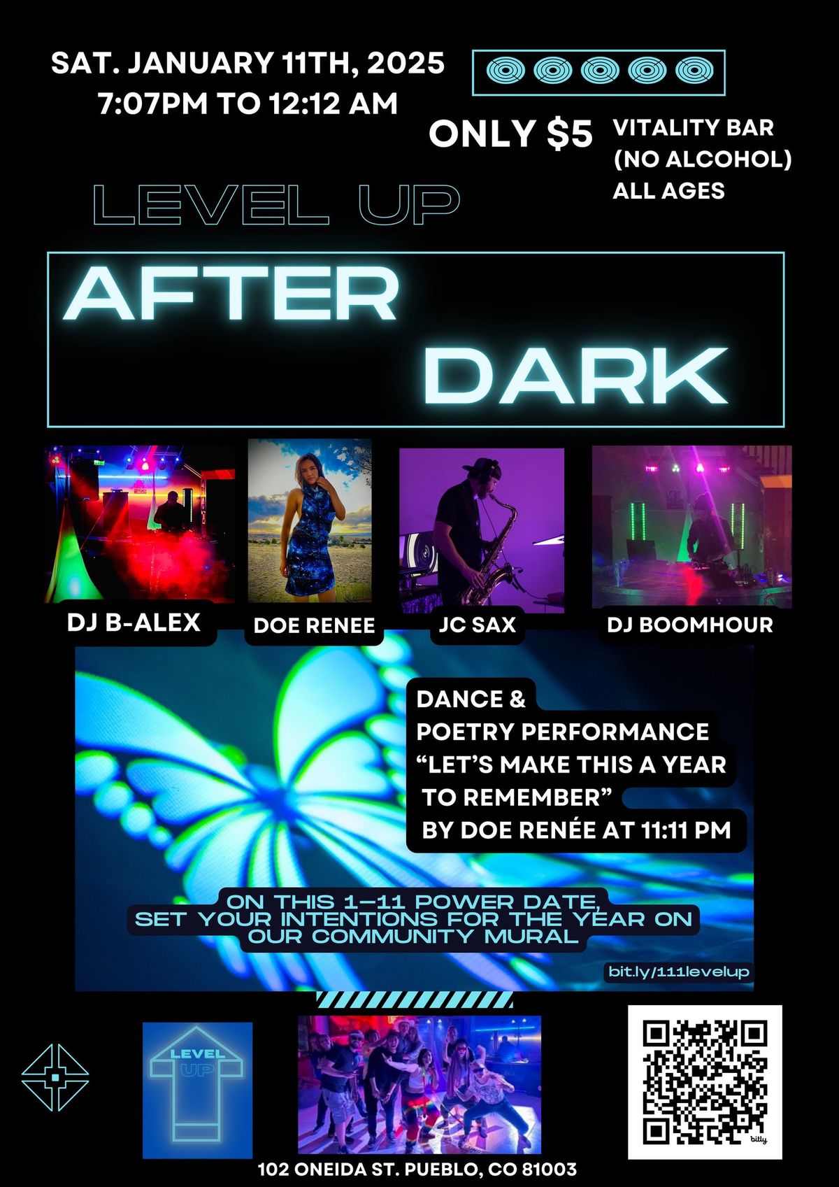 1-11 Level Up After Dark: Community Mural and Live Performances  