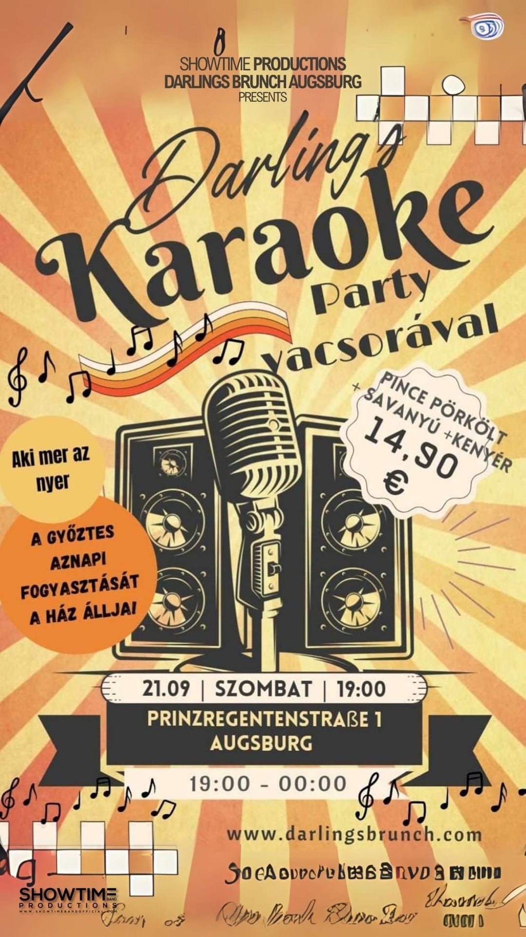 Karaoke Party vacsor\u00e1val