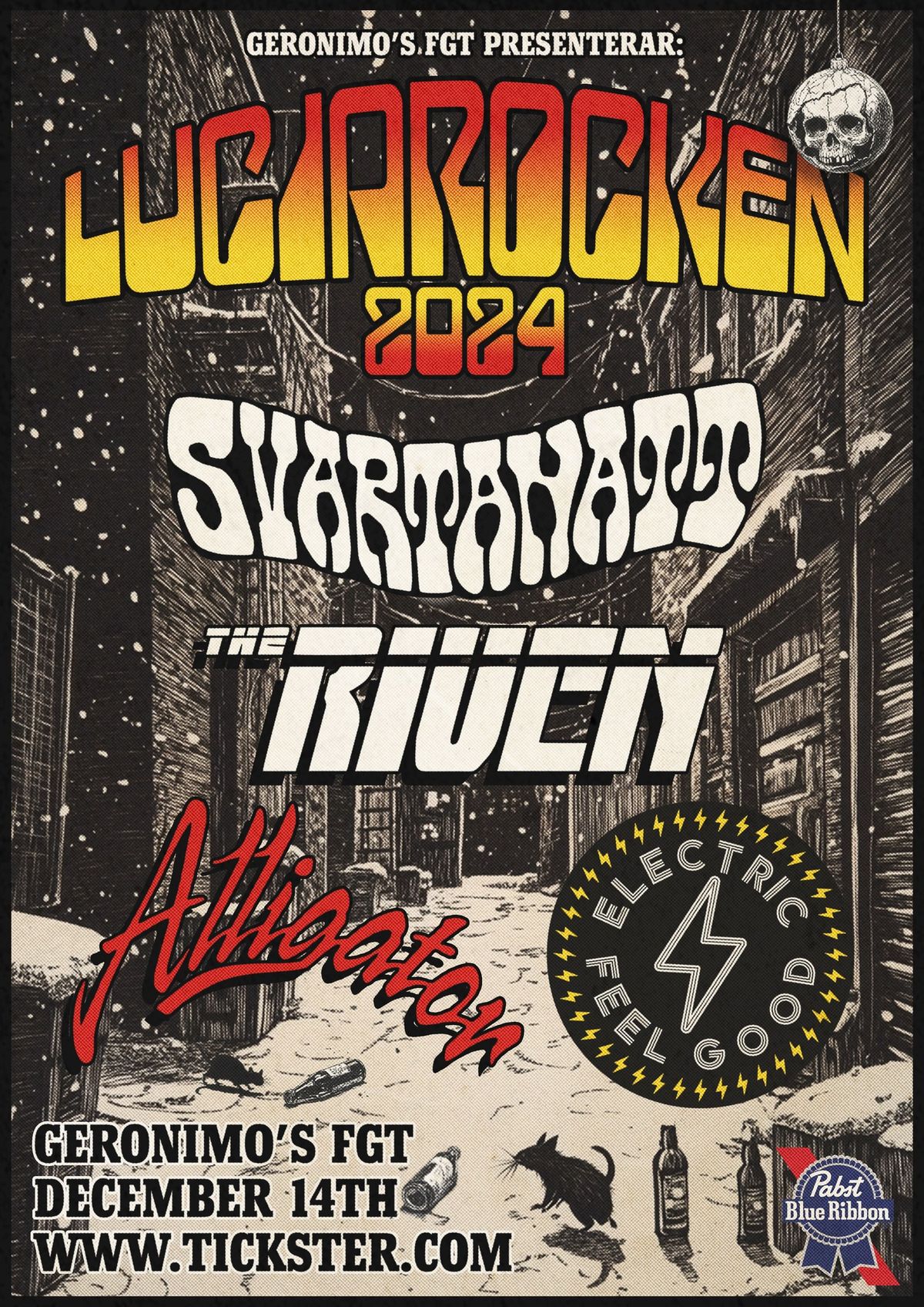 LUCIAROCKEN 2024! LIVE: Svartanatt, The Riven, Electric Feel Good & Alligator