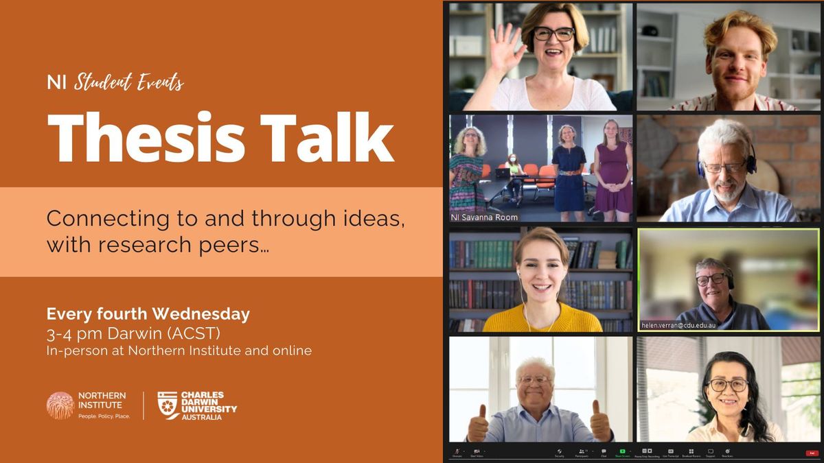 'Thesis Talk' for CDU research students