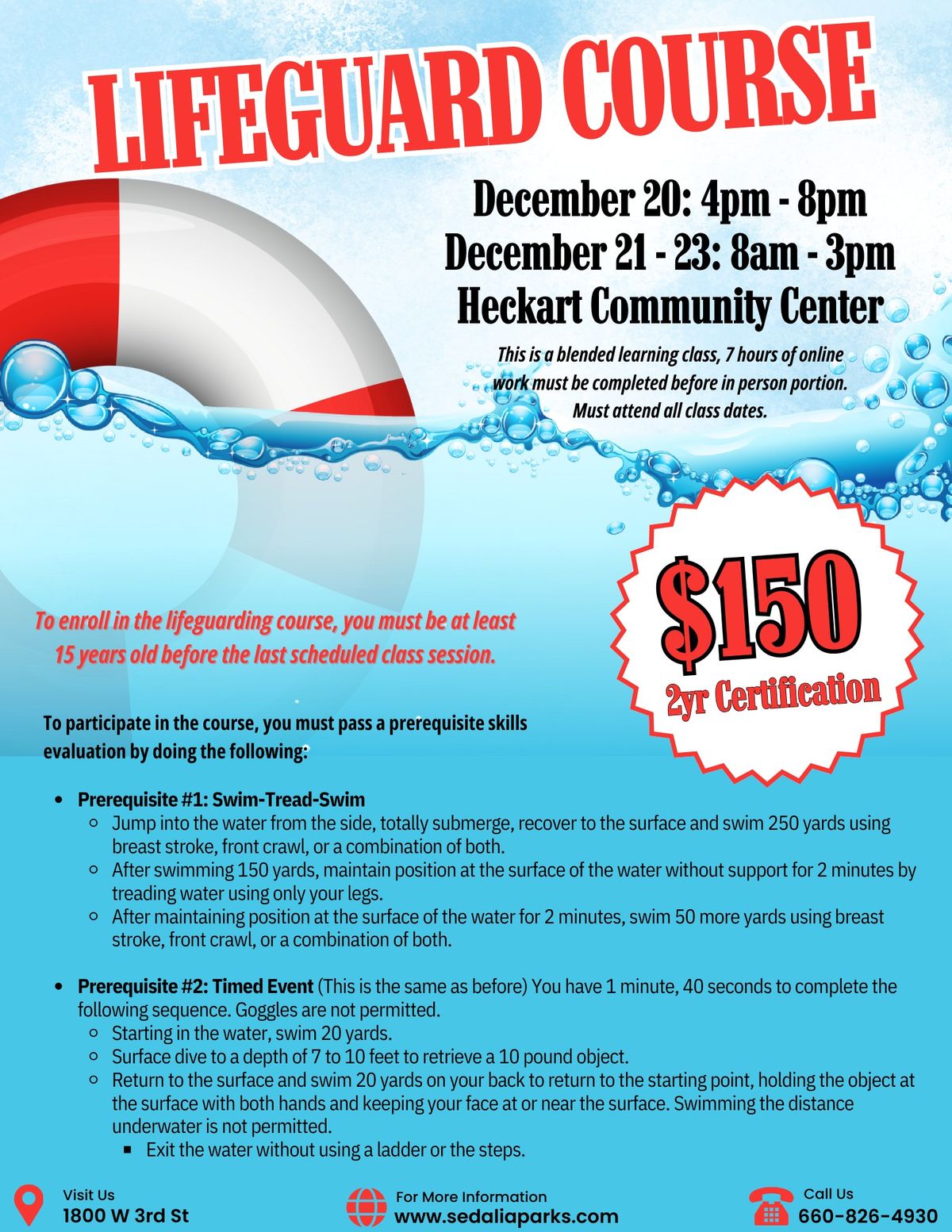 Lifeguard Certification Course - December 