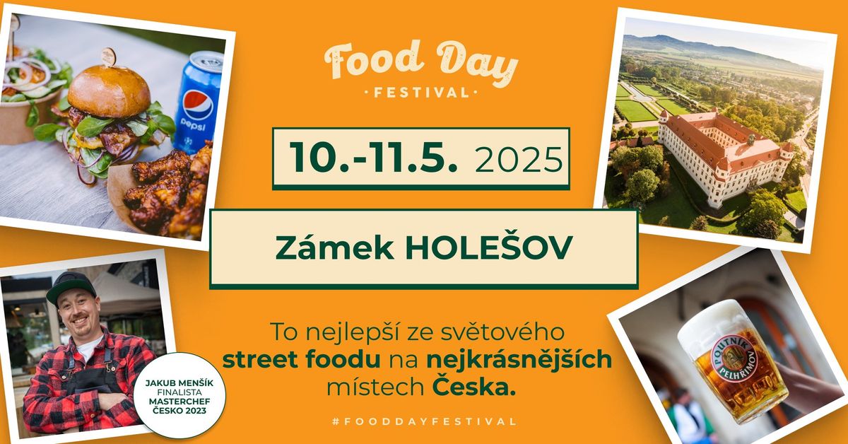 Food Day Festival - skv\u011bl\u00e9 j\u00eddlo a bo\u017e\u00ed PROSECCO - Z\u00e1mek Hole\u0161ov