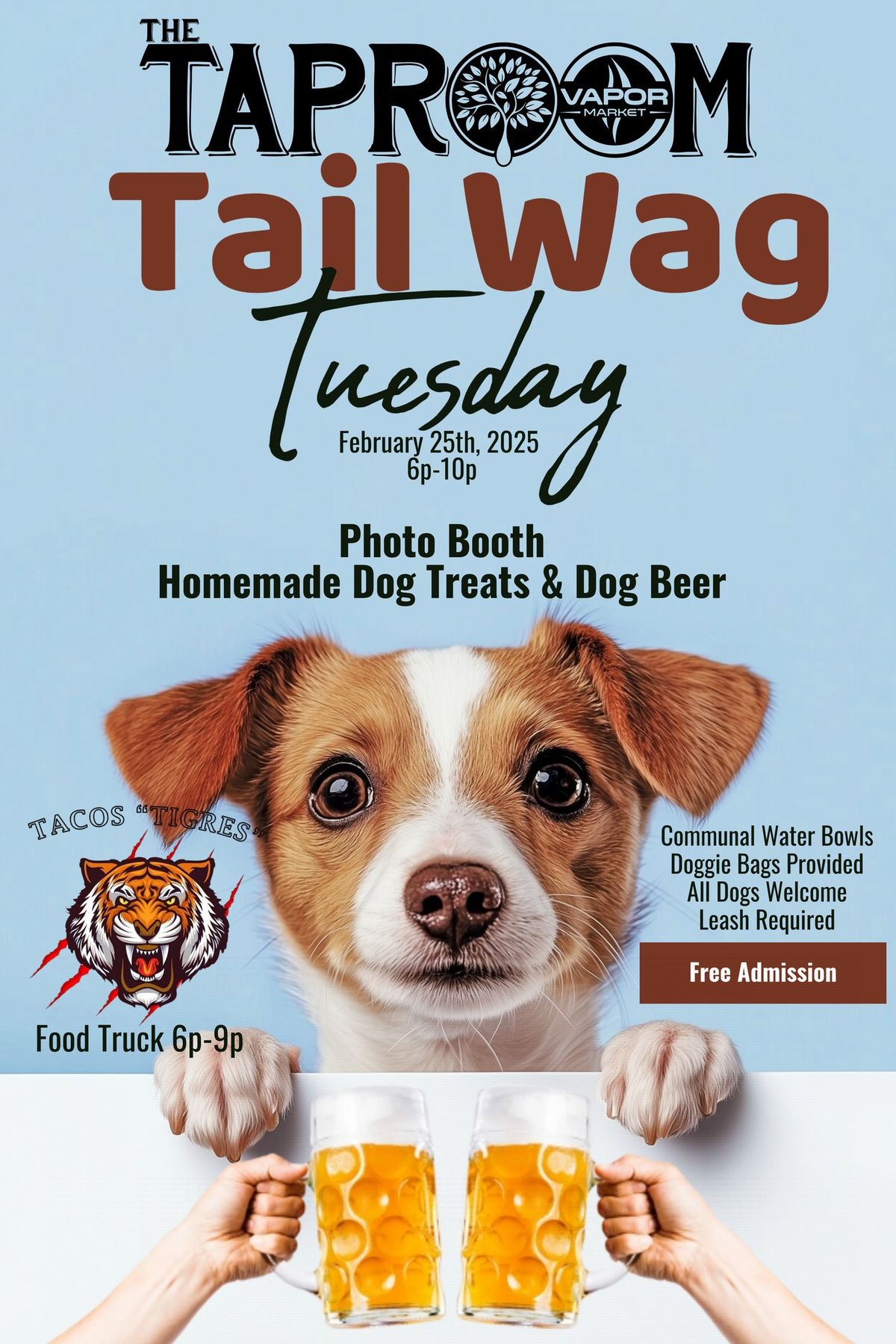 \ud83d\udc3e\ud83c\udf7b Tail Wag Tuesday at The Taproom! \ud83c\udf7b\ud83d\udc3e