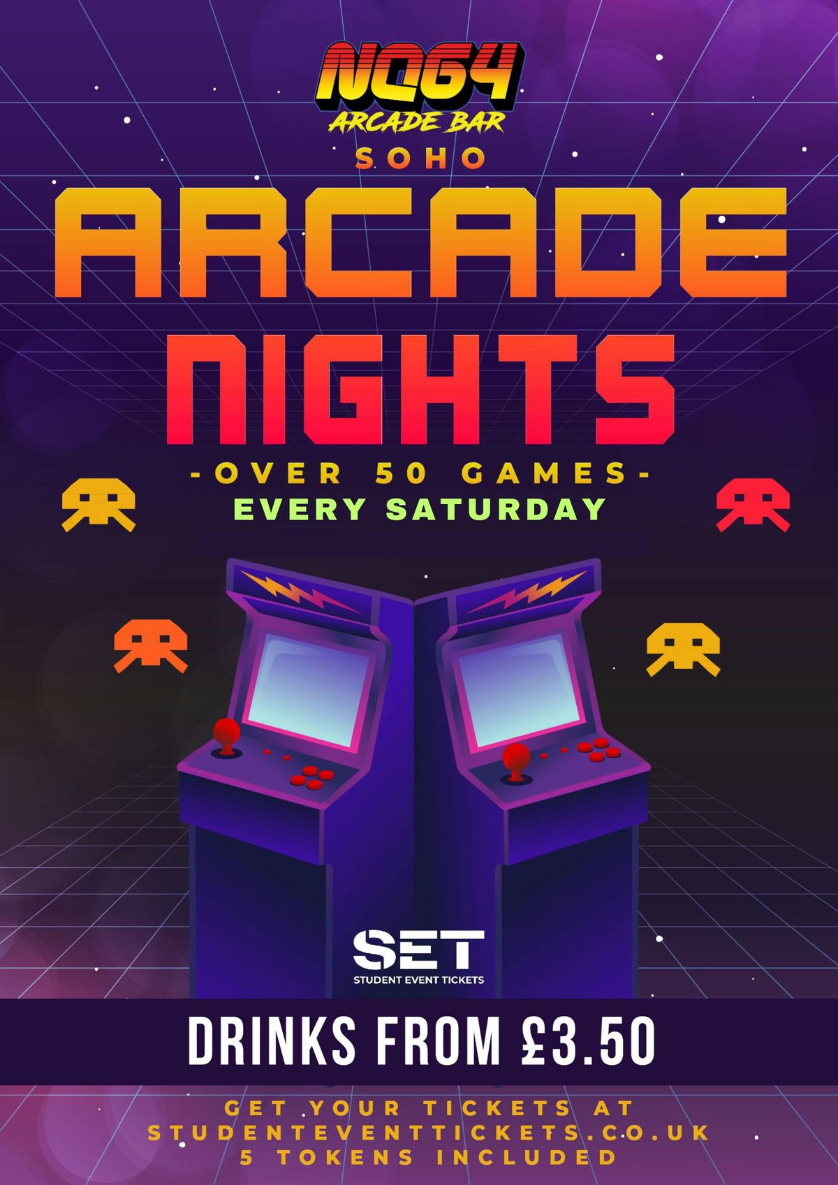 ARCADE NIGHTS AT NQ64 SOHO - SATURDAY 28TH DECEMBER