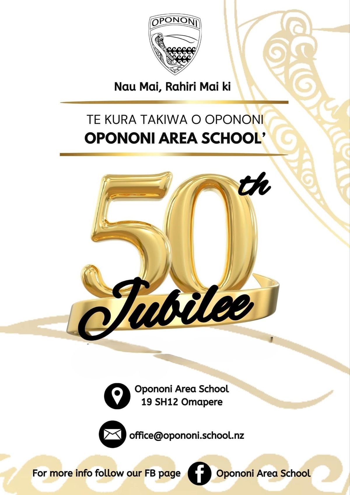 Te Kura Takiwa o Opononi 50th Jubilee Celebration