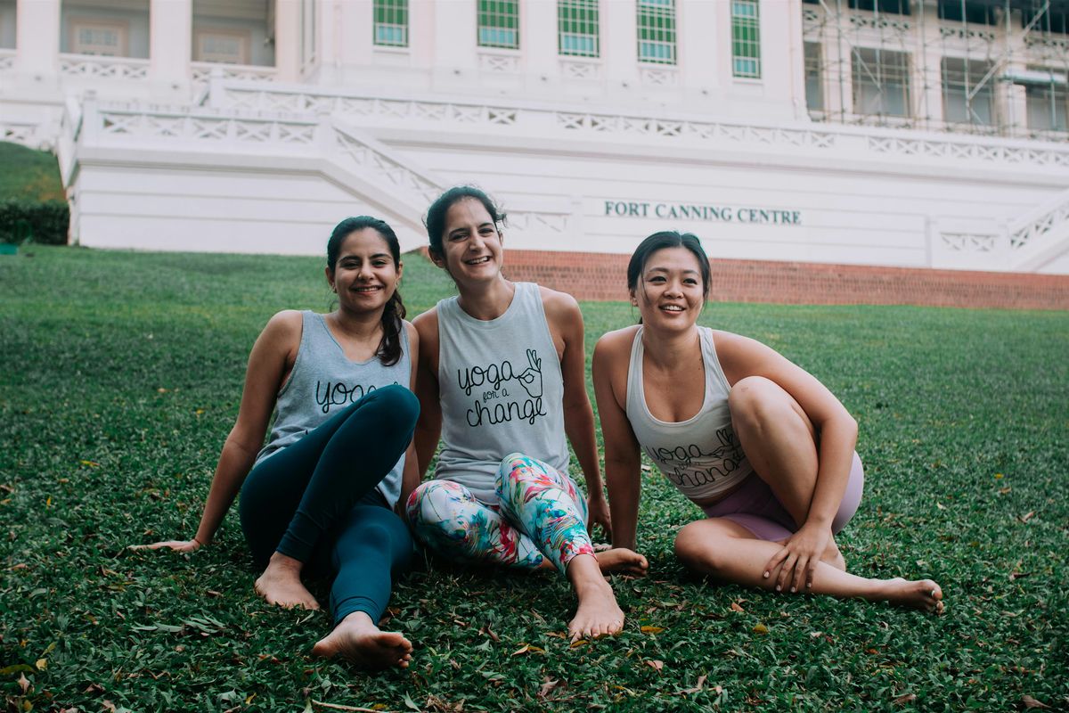 Yoga for a Change at Fort Canning Green