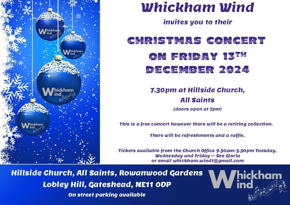 Whickham Wind Christmas Concert 2024