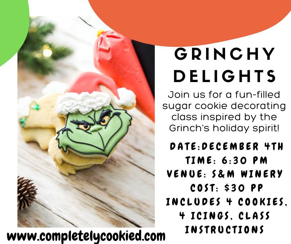 Grinchy Delight Cookie Decorating Class 