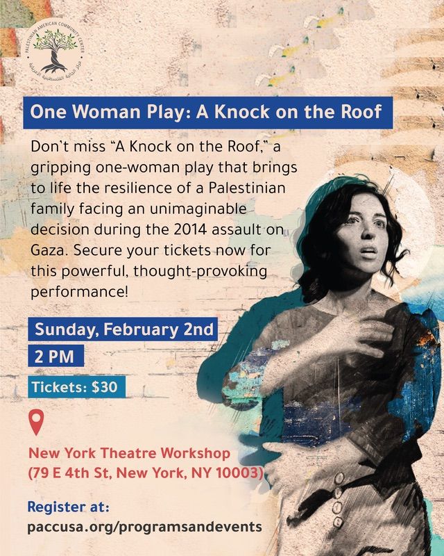 One Woman Play: A Knock on the Roof