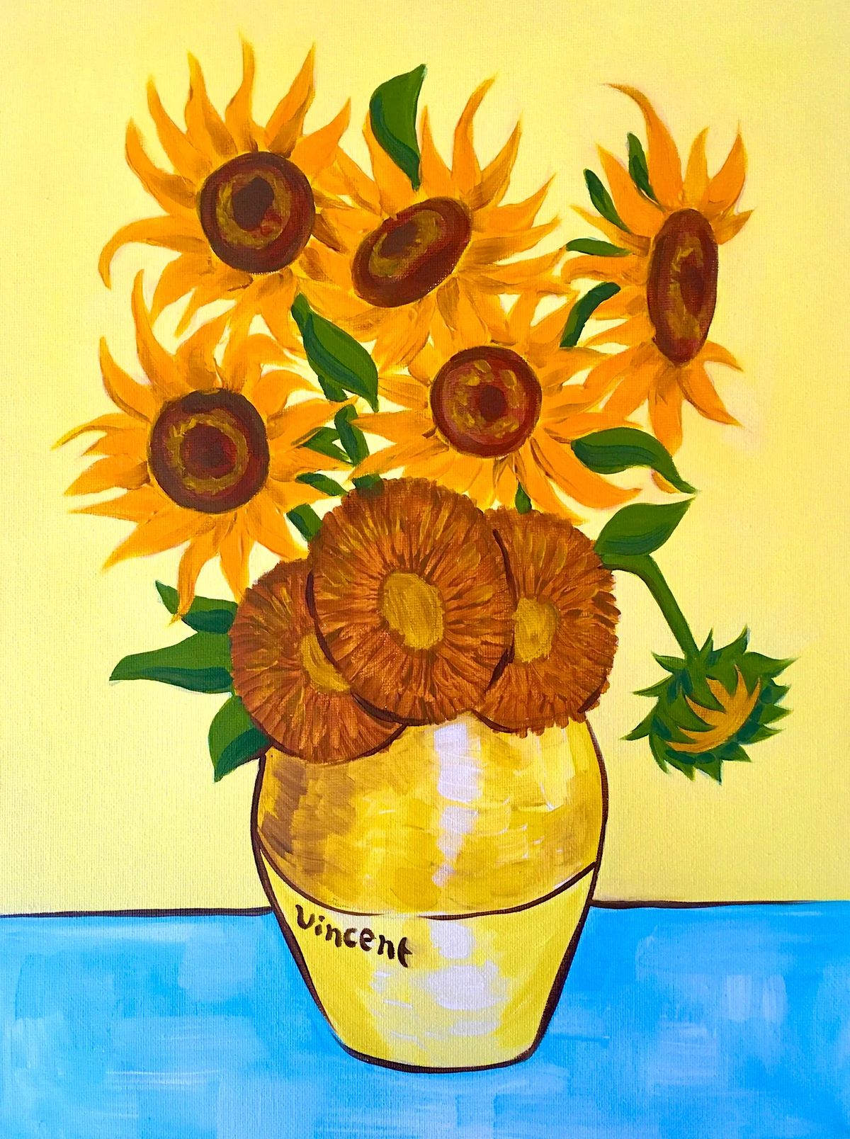 Paint and Wine Night in Nelson - Van Gogh's Sunflowers