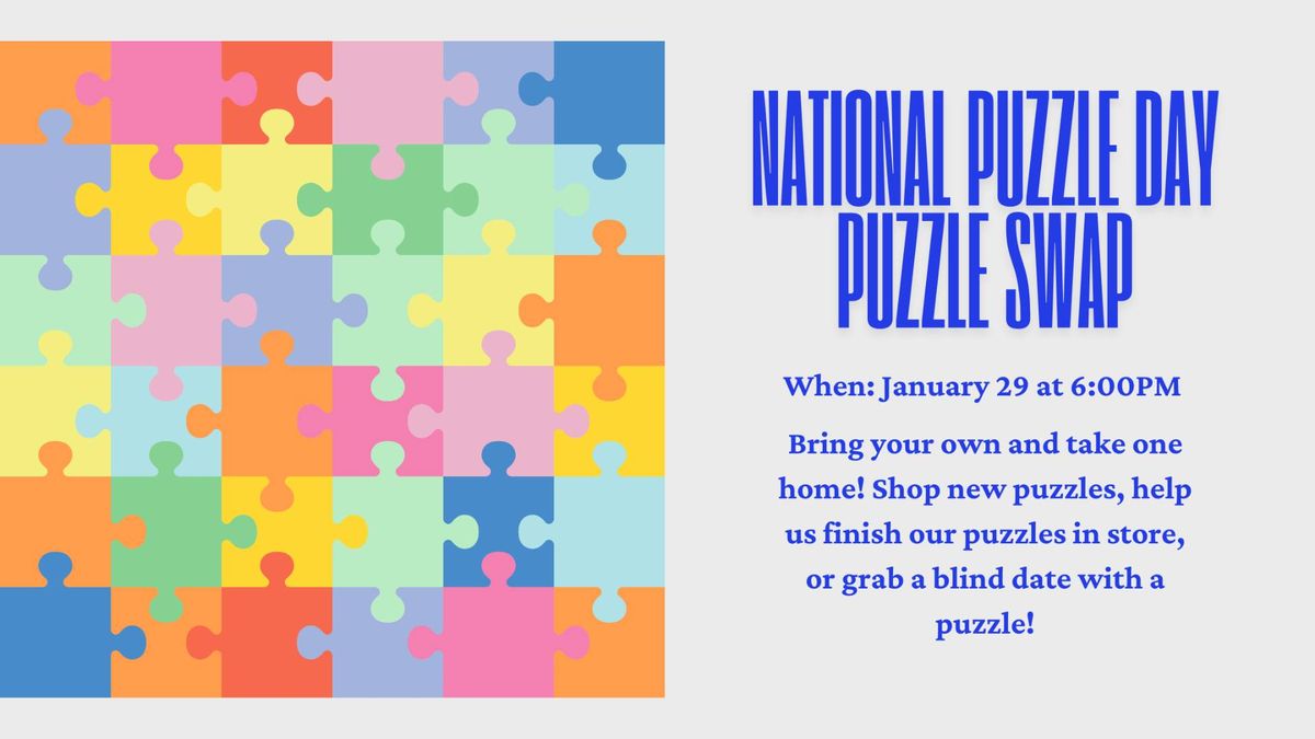 National Puzzle Day Puzzle Swap