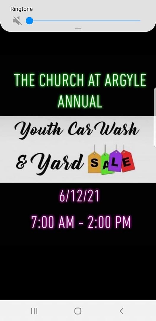 Youth Car Wash and Garage Sale