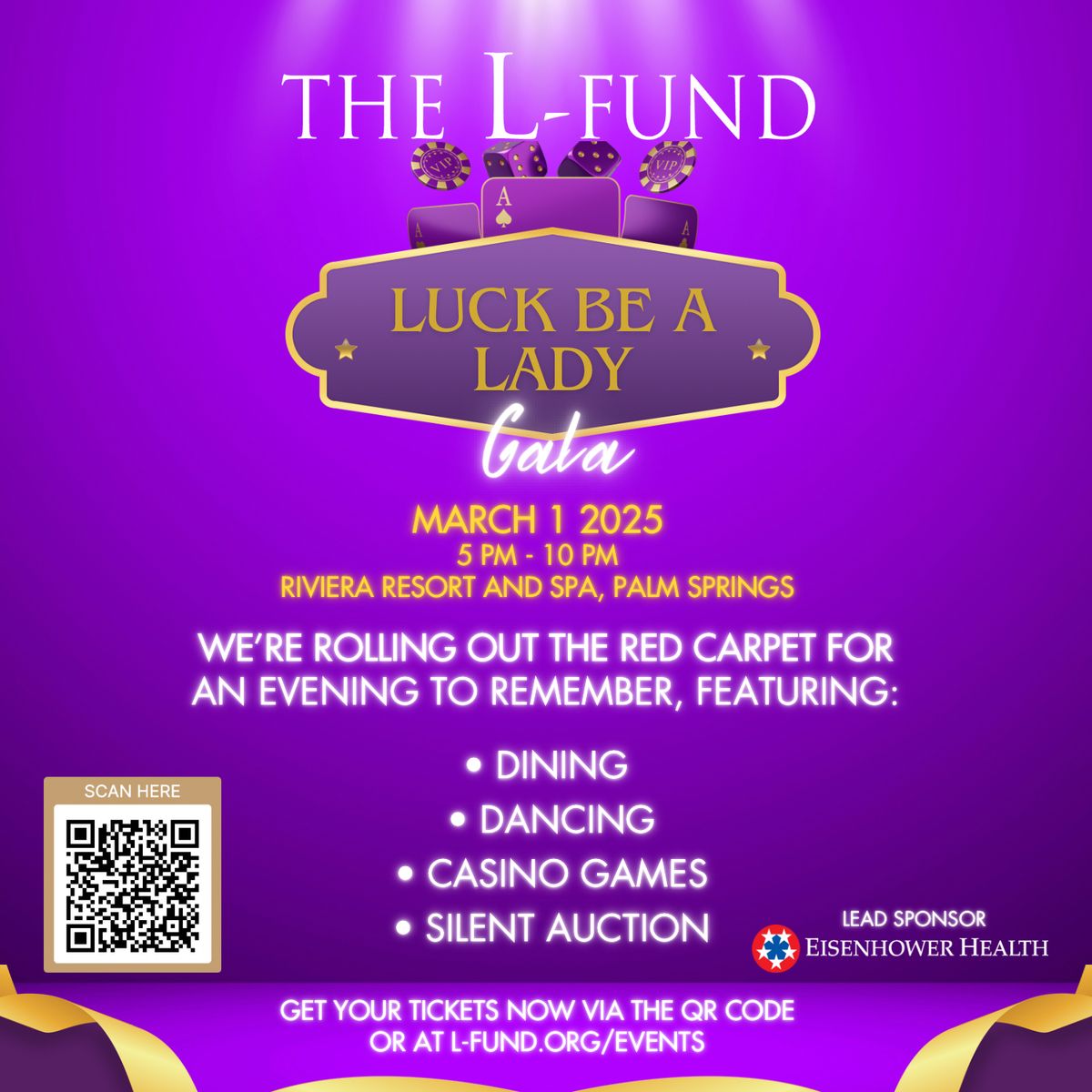 The L-Fund. Luck Be A Lady Gala! Get your tickets!!