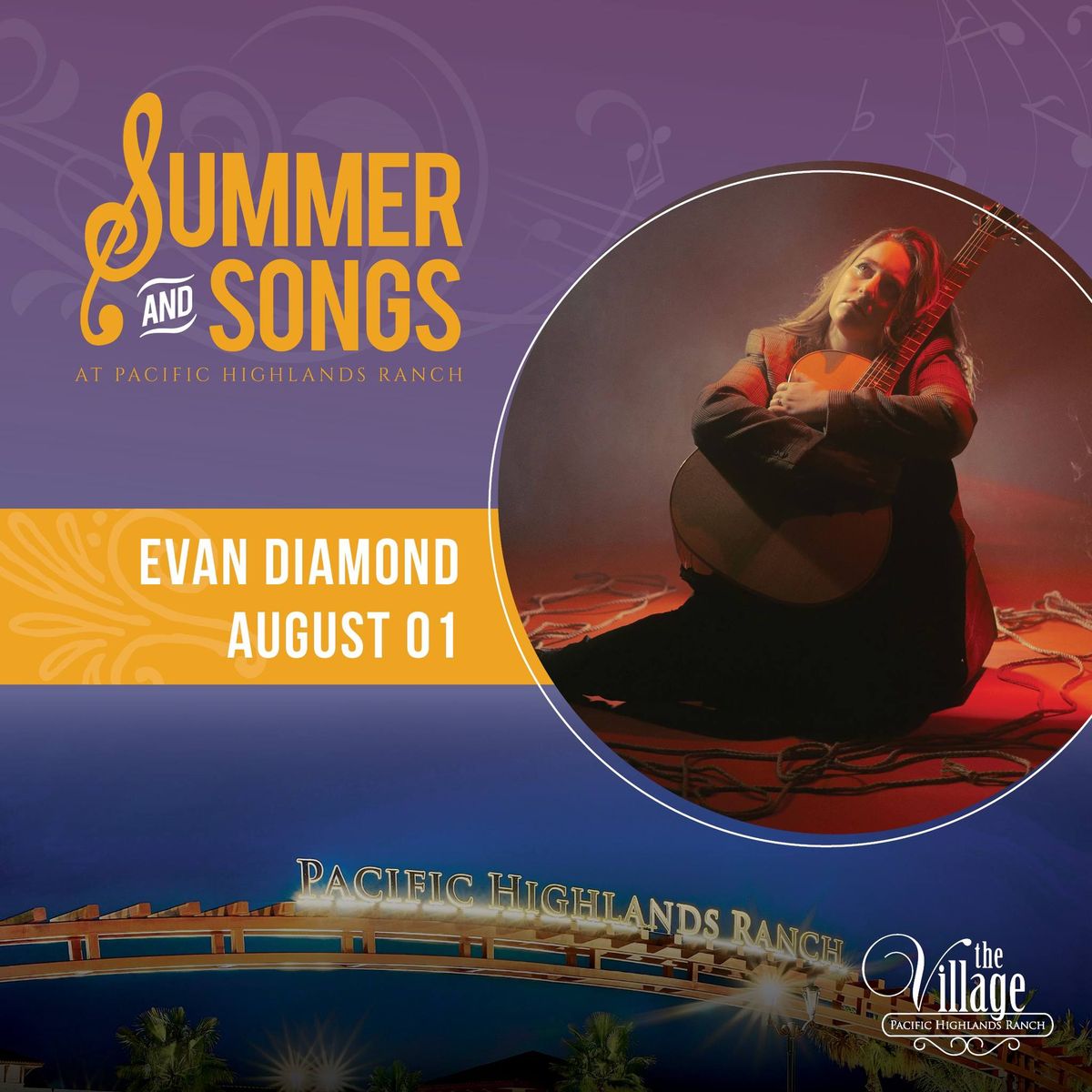 Summer and Songs - The Village at PHR - Live Music - Evan Diamond