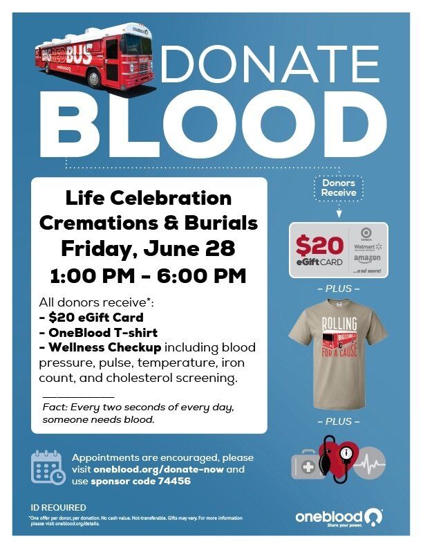 Life Celebration Blood Drive