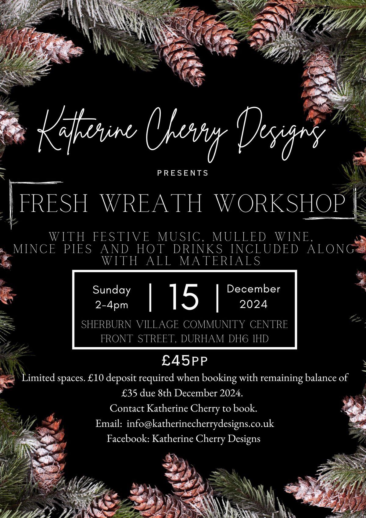 Fresh Christmas wreath workshop