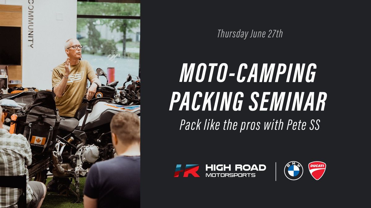 Moto-camping packing seminar 