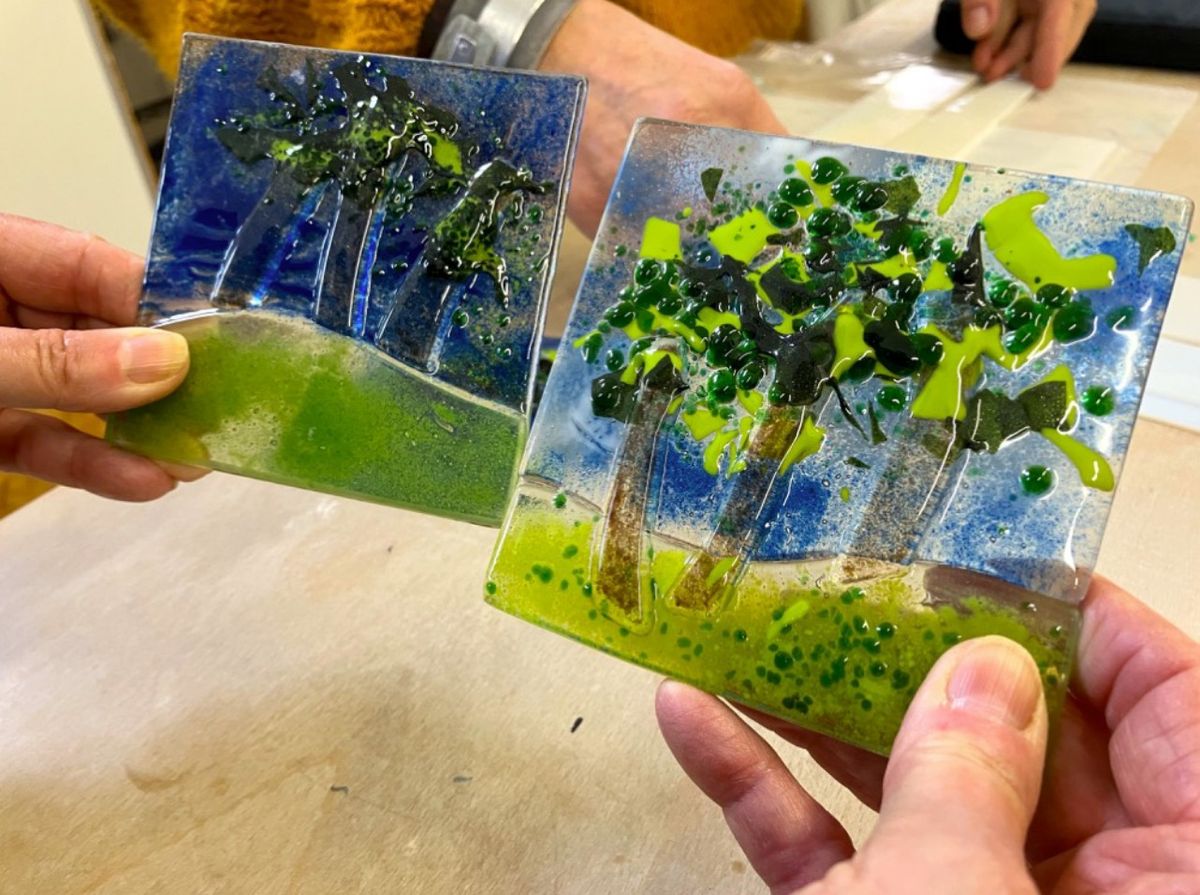 Make a Fused Glass Coaster Collection!