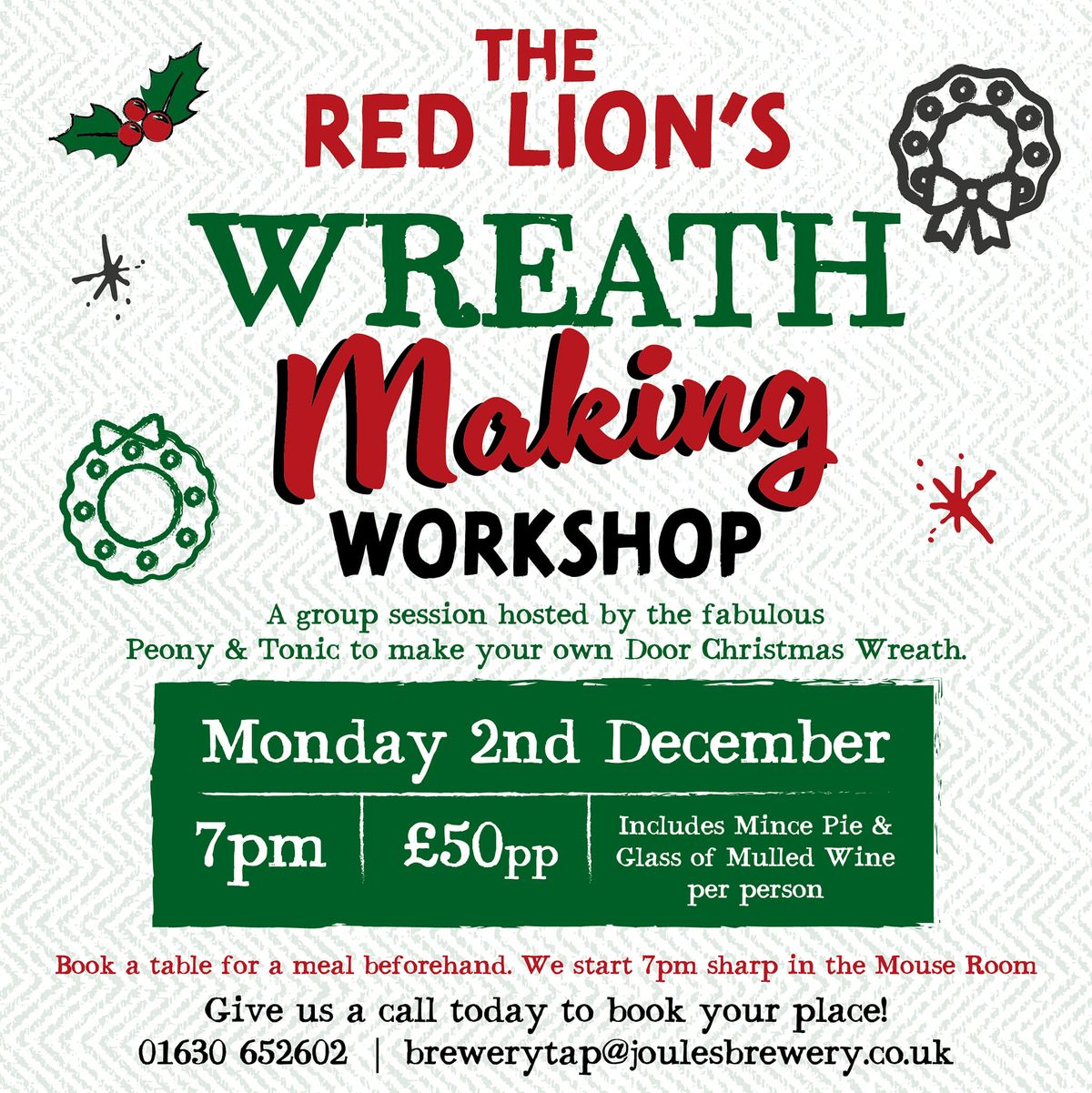 Xmas Wreath Making Workshop