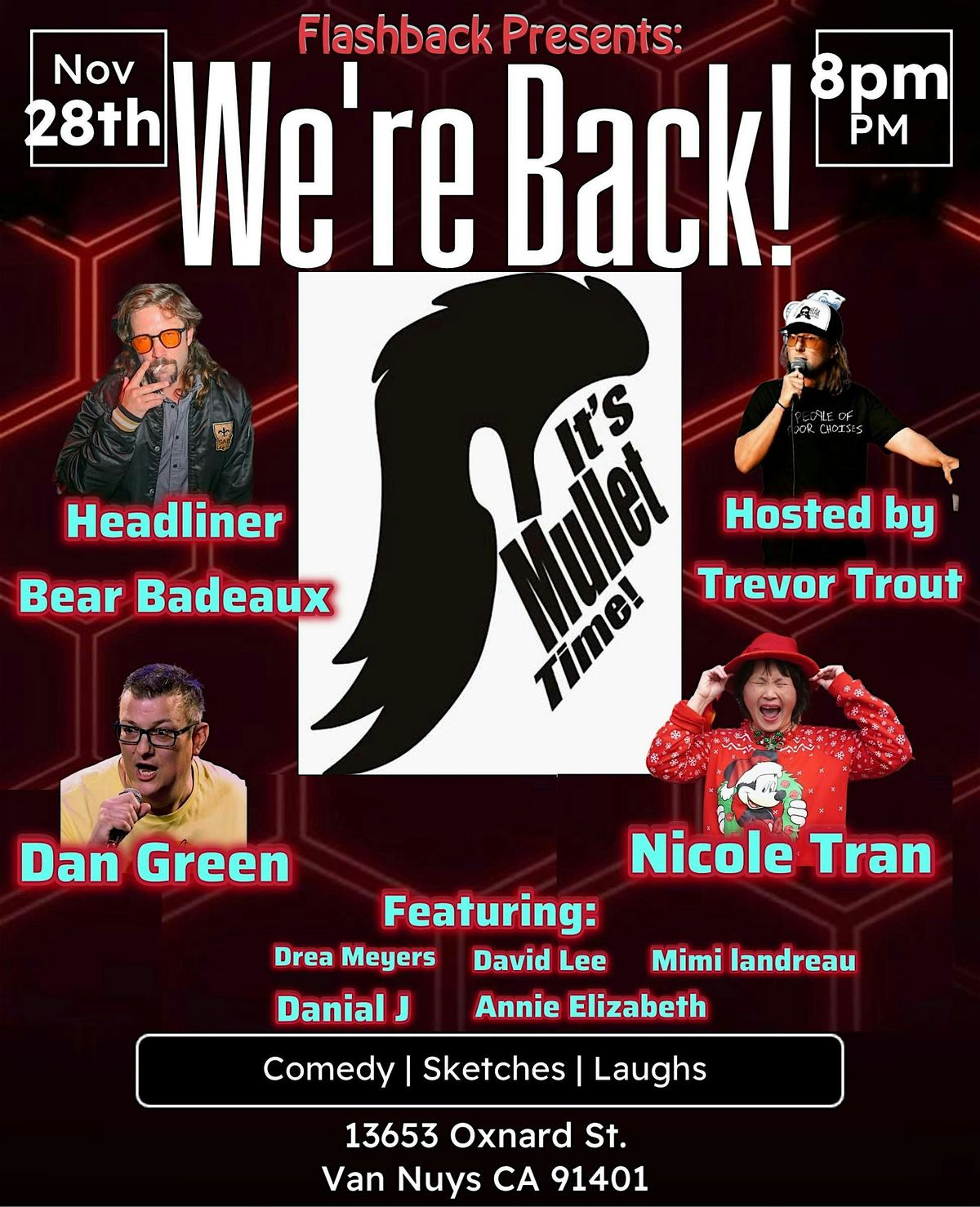 Headliner BEAR BADEAUX (MULLET TIME)