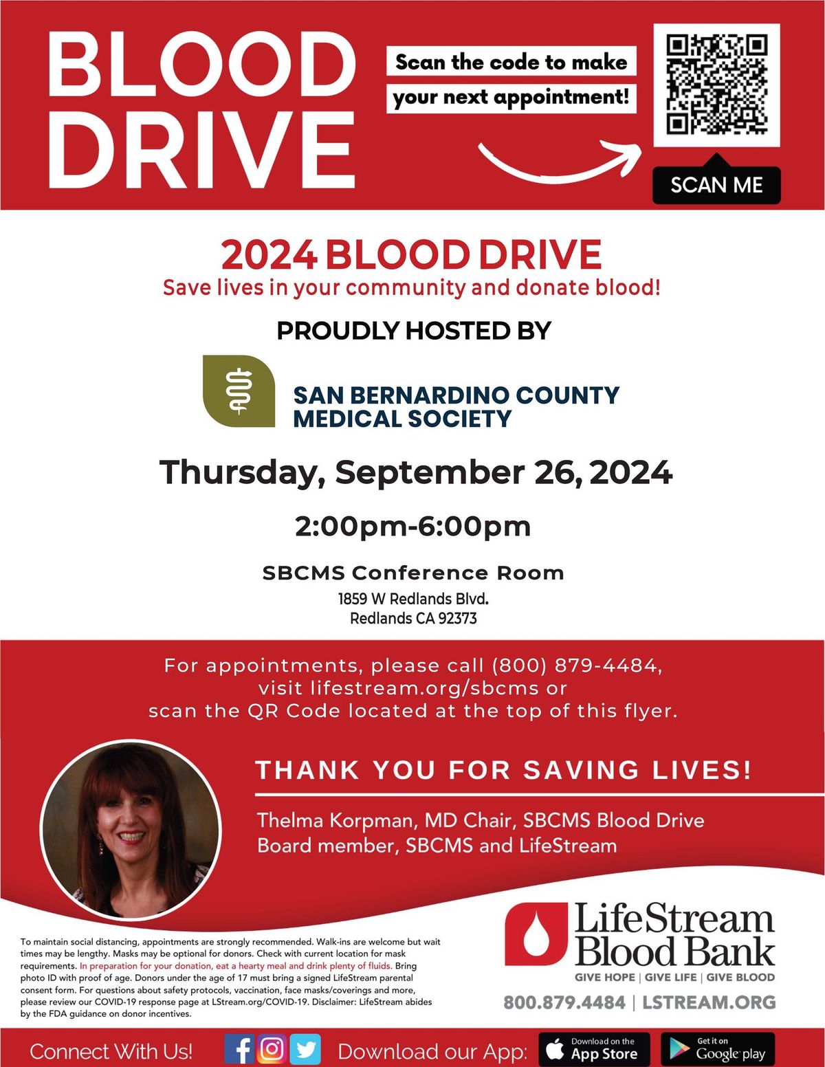 Blood Drive in partnership with LifeStream