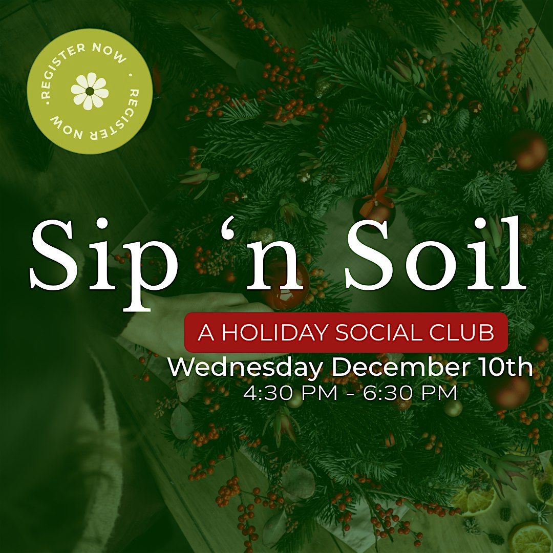 Sip 'N Soil | Holiday Centerpiece