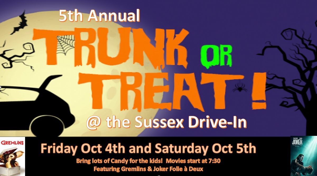 Oct 4th Fifth Annual Trunk or Treat: Gremlins & Joker Folie \u00e0 Deux