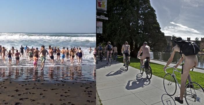 9th Annual Polar Plunge And World Naked Bike Ride And Beach Party