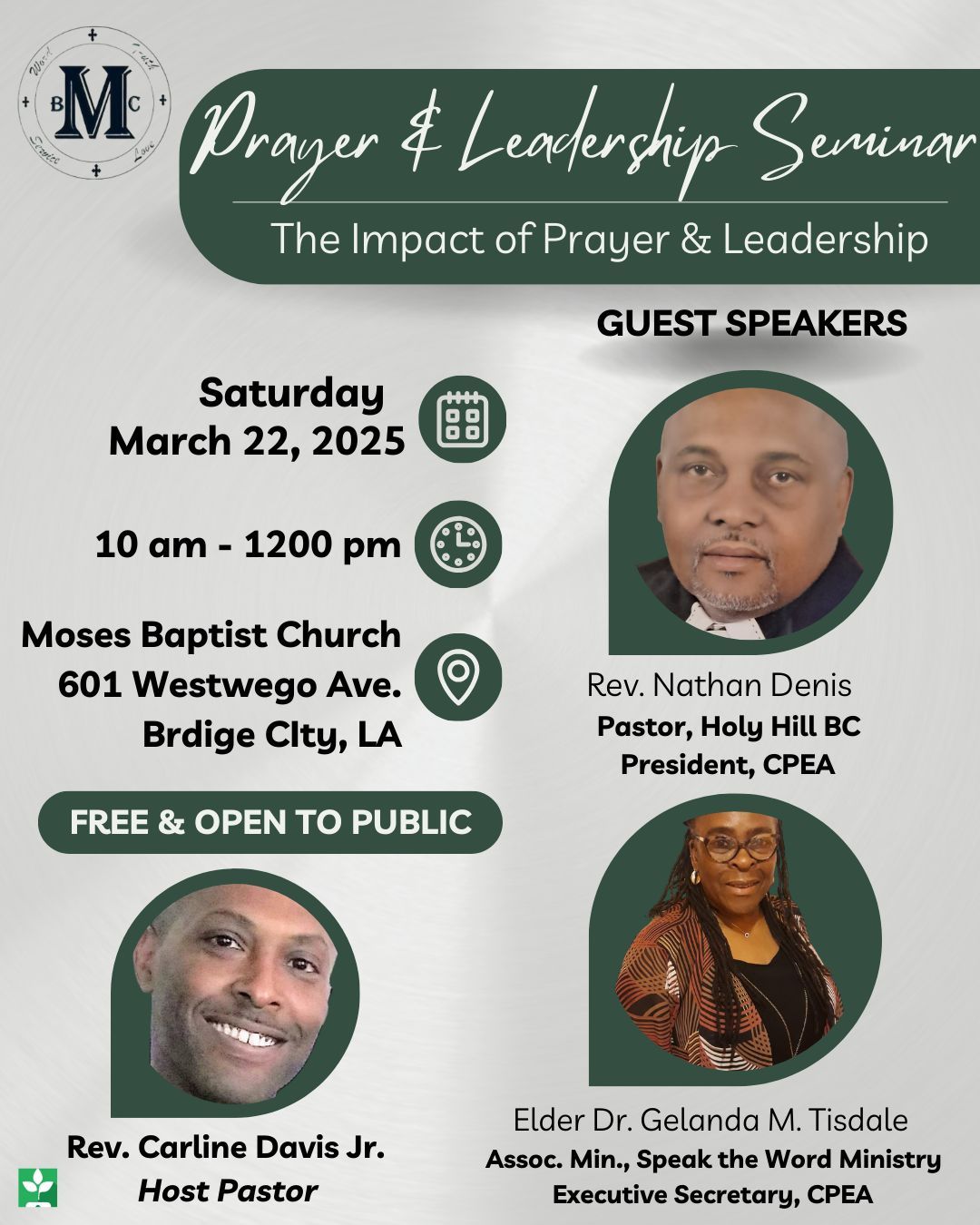 Prayer & Leadership Seminar