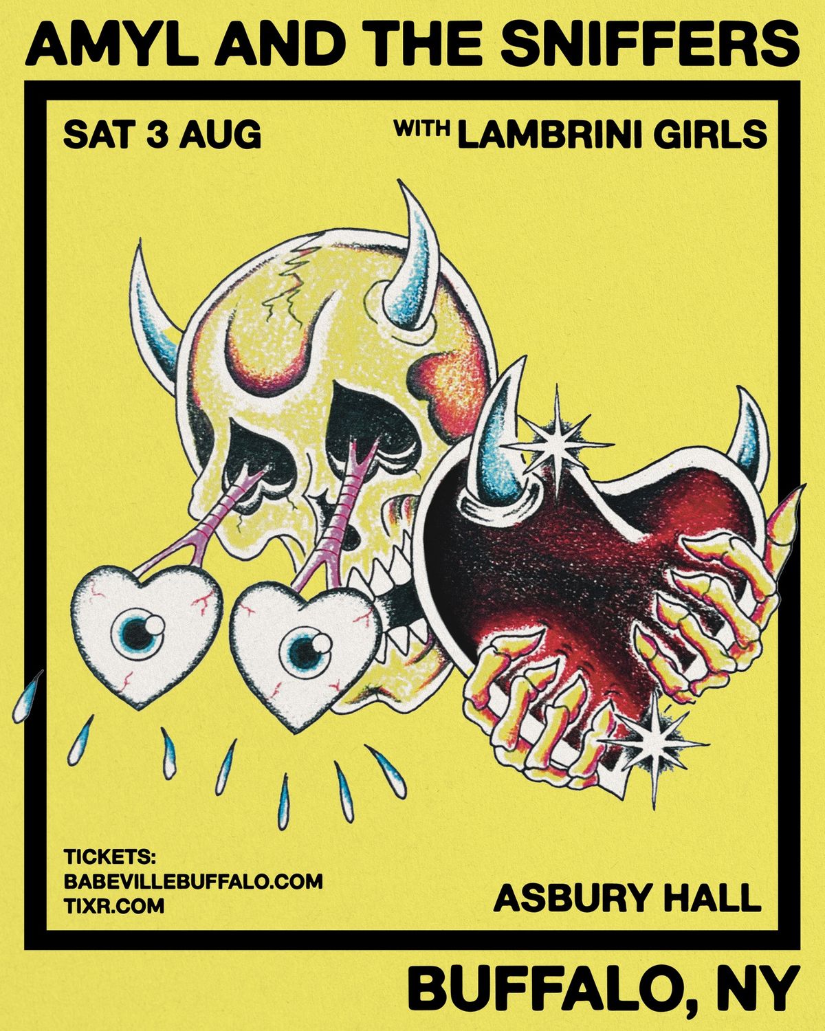 Amyl and the Sniffers w\/ Lambrini Girls live in Asbury Hall, Buffalo, NY