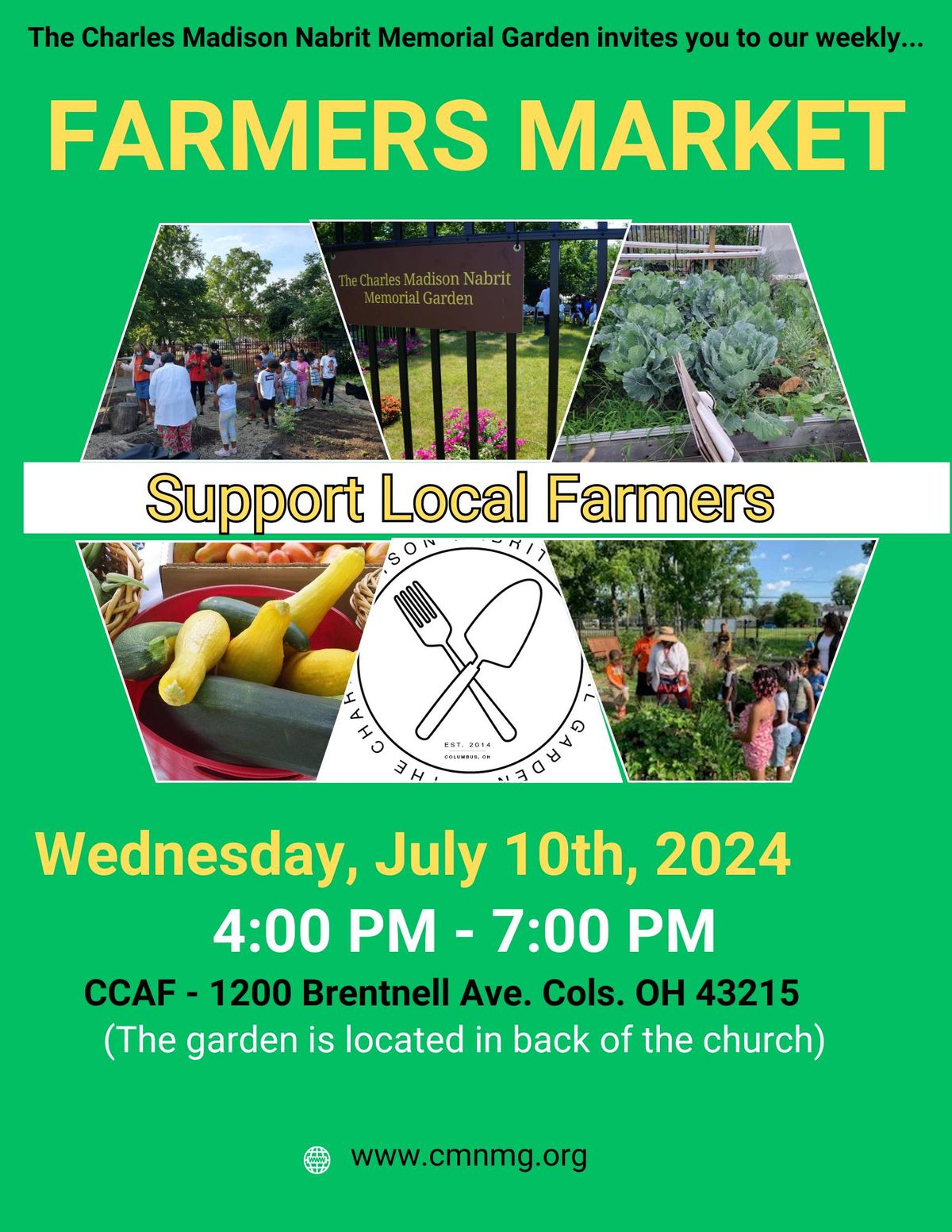 Join us on Wed. July 10th to start the season! Produce is only $1\/lb & we'll be there rain or shine!