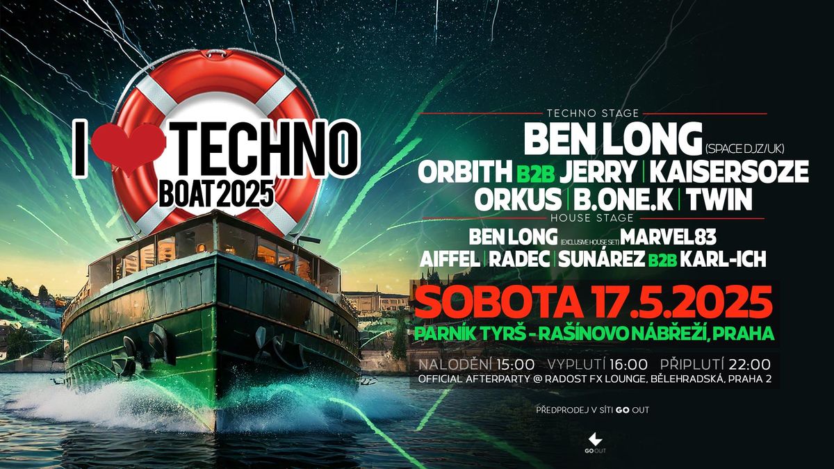 I Love Techno Boat 2025