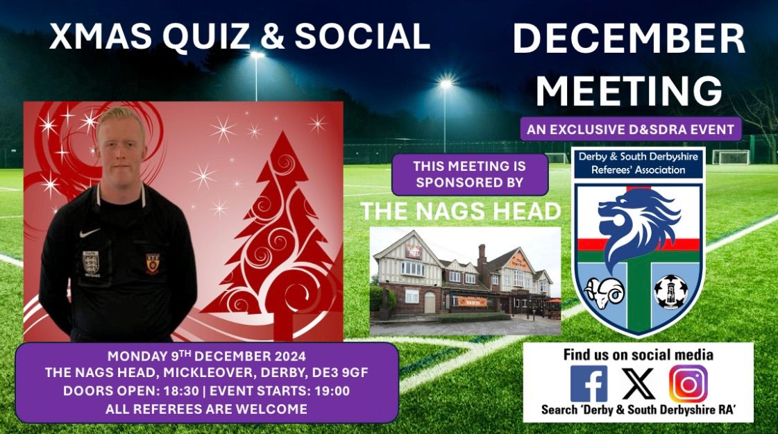 Xmas Mega Prize draw! Social, Quiz and Turkey with Santa Dobson! 